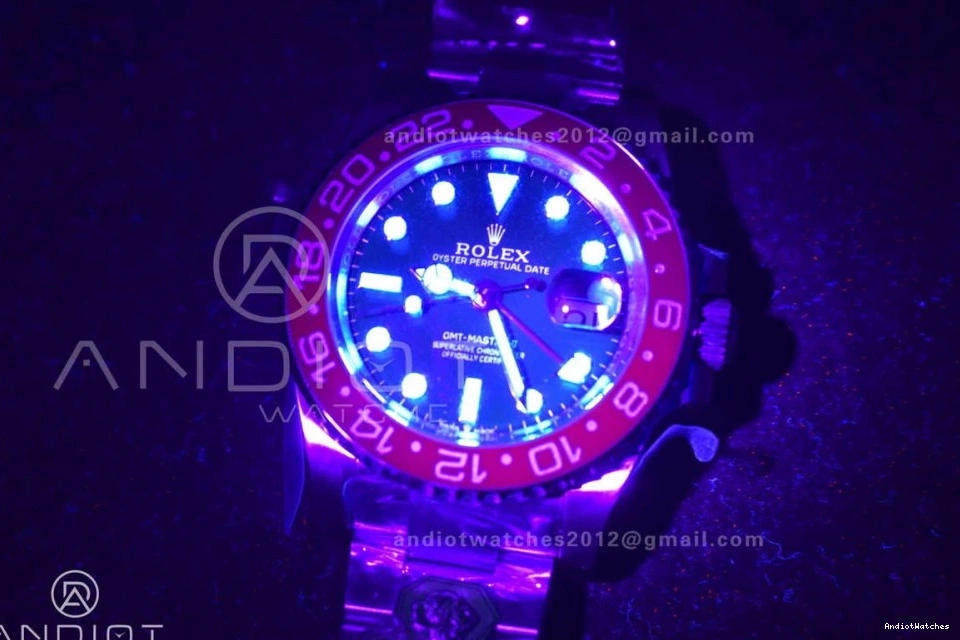126719 VR3285 Best Blue Bracelet Gold BLRO 866 Factory Gain Edition Oyster on Weight II 1:1 CHS RelaxedFit Dial Master GMT 1008